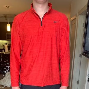 Red Nike Quarter Zip